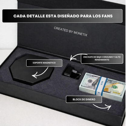 Lámparas de billetes flotantes