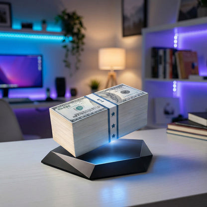 Lámparas de billetes flotantes